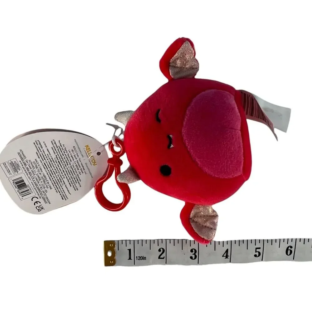 Squishmallow Karlie the Red Devil Halloween Plush Stuffed Animal with Clip
